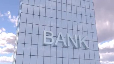 Building bank Business city Futuristic modern architecture building 4k