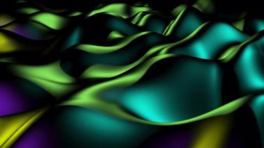 Black wave gradient liquid loop Futuristic motion graphic intro able to seamless 4k