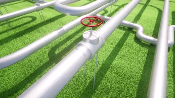 Eco Renewable Energy Power Technologie Alternative Energy Renewable Hydrogen Pipeline — Video