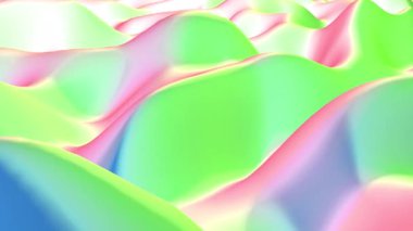 Renkli dalga Futuristik Modern arkaplan sorunsuz 4k döngü yapabilir