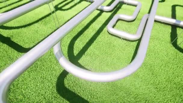 Tubi Idrogeno Energie Rinnovabili Produzione Sostenibile Energia Pulita Ecologia Concept — Video Stock
