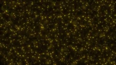 Parlak sarı, şeffaf arkaplan üzerinde parçacıkları başlatır. Eksiksiz 4k döngü oluşturabilir.