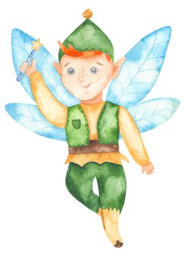 Sihirli değnekli harika Peter Pan çocuğu