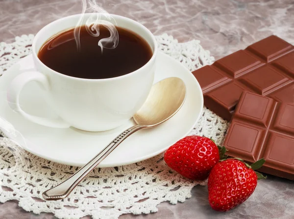 Coffee and chocolate — Stock Photo, Image