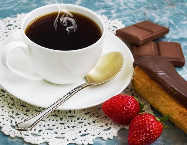 Café y postre — Foto de Stock