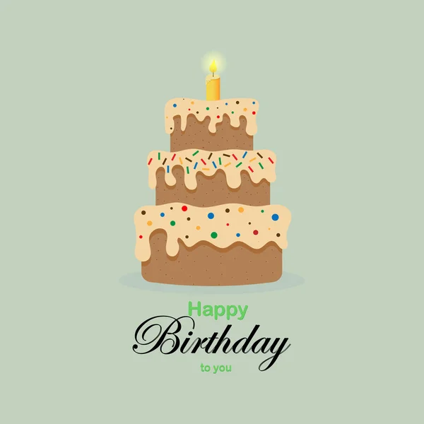 # Mutlu yıllar sana # # Açık yeşil renkli pastayla #