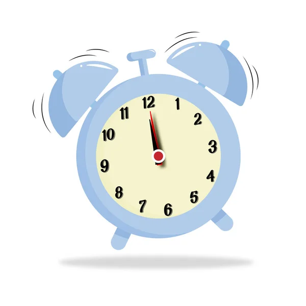 Saat 12 yönünde mavi alarm çalıyor.