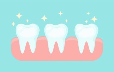 Diş sağlığı konsepti. Diş beyazlatma. Güzel dişler.