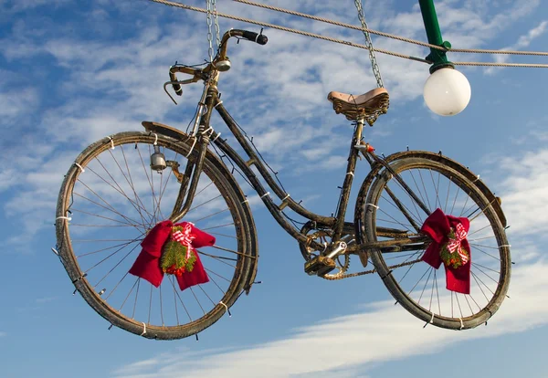 Weihnachtsfahrrad — Stockfoto