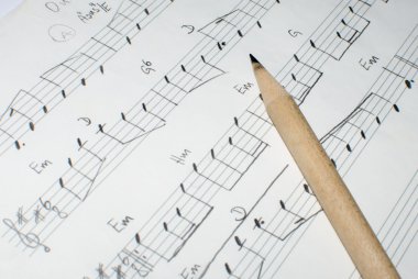 kalem ile yazılı Not sayfası