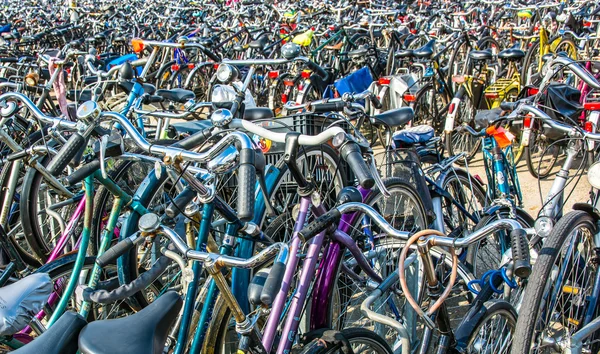 Área de estacionamento de bicicletas — Fotografia de Stock