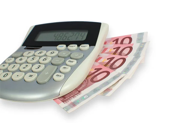 Dinero y calculadora — Foto de Stock