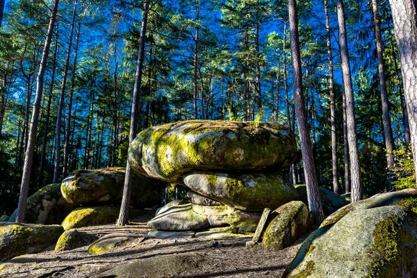 Paisagem Mística Parque Natural Blockheide Com Formações Rocha Granito Waldviertel — Fotografia de Stock