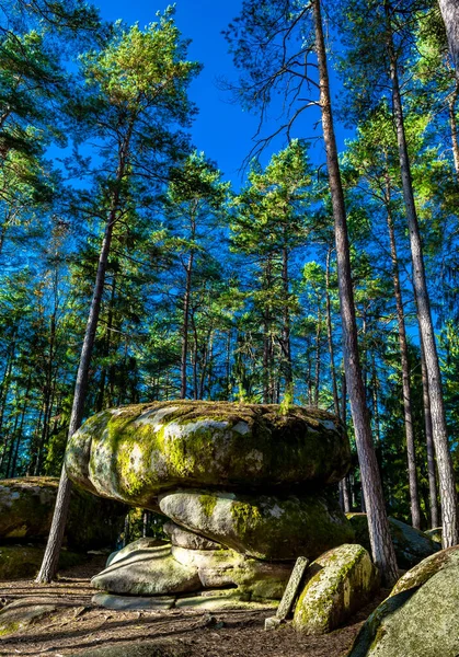 Paisagem Mística Parque Natural Blockheide Com Formações Rocha Granito Waldviertel — Fotografia de Stock