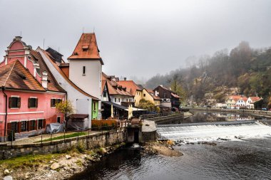 Avrupa 'daki Çek Cumhuriyeti' nde Tarihsel Şehir Cesky Krumlov