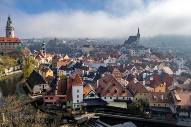 Avrupa 'daki Çek Cumhuriyeti' nde Tarihsel Şehir Cesky Krumlov