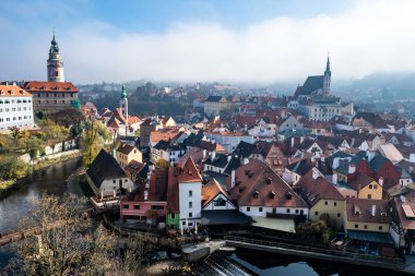 Avrupa 'daki Çek Cumhuriyeti' nde Tarihsel Şehir Cesky Krumlov