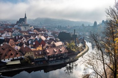Avrupa 'daki Çek Cumhuriyeti' nde Tarihsel Şehir Cesky Krumlov