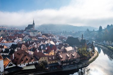 Avrupa 'daki Çek Cumhuriyeti' nde Tarihsel Şehir Cesky Krumlov