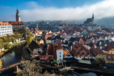 Avrupa 'daki Çek Cumhuriyeti' nde Tarihsel Şehir Cesky Krumlov
