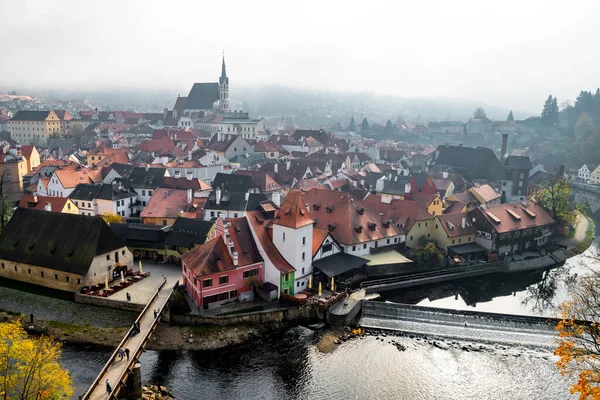 Avrupa 'daki Çek Cumhuriyeti' nde Tarihsel Şehir Cesky Krumlov