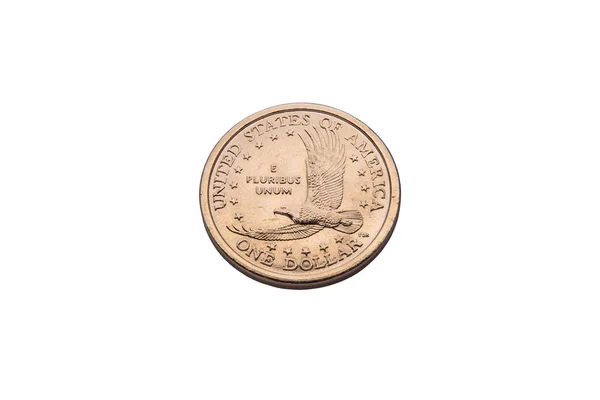 Egy dollár arany érme — Stock Fotó