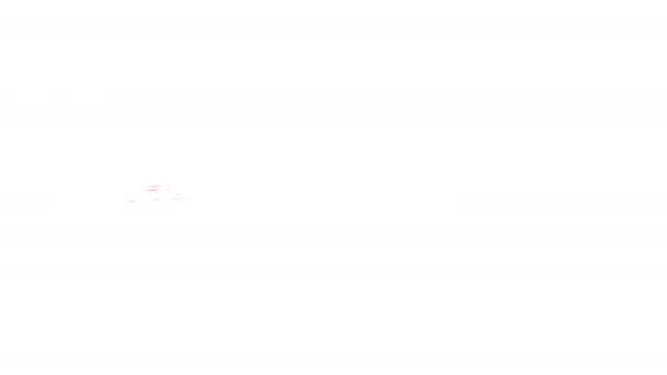 Animação de texto - Feliz Dia dos Namorados. Gráficos de movimento de introdução. Feliz Dia dos Namorados - texto vermelho no fundo branco. Cumprimentos do dia dos namorados. Belo e romântico vídeo dos namorados. 4K. — Vídeo de Stock