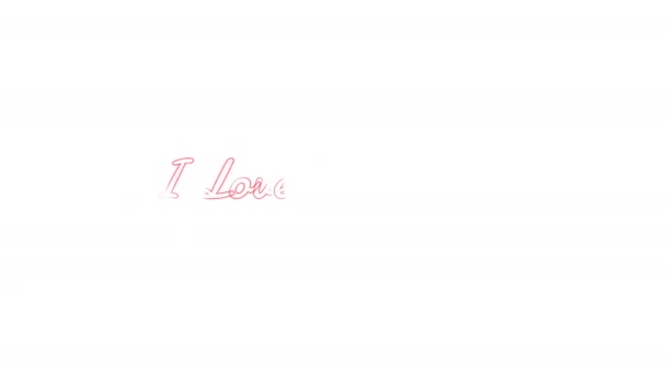 I love You, Mom - text splash screen. Greeting card design. Text intro for Happy International Mothers Day. — 비디오