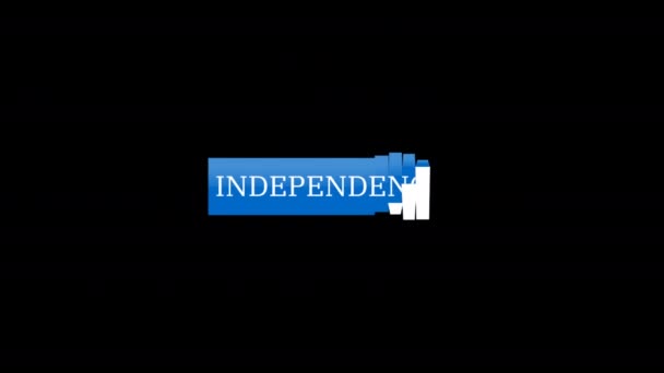 Independence Day Pop Screensaver Text Patriotic American Holiday Independence Day — Stock Video