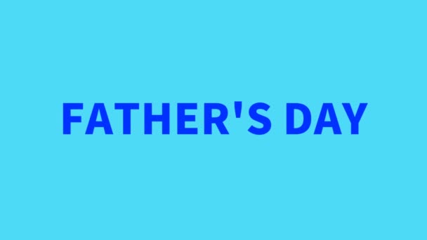 Día Los Padres Pantalla Salpicadura Texto Introducción Para Feliz Día — Vídeos de Stock