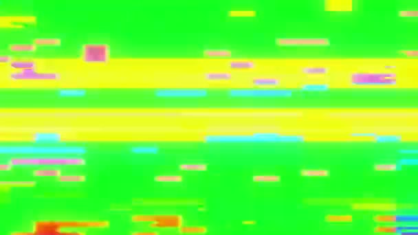 Glitch Effetto Vhs Chromakey Effetto Glitch Del Rumore Pixel Digitale — Video Stock