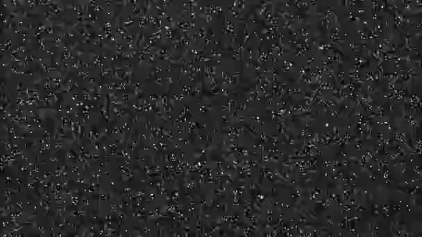 黑色背景上的微小纹理 划伤和损伤 污垢和刮伤变形及漏光 — 图库视频影像