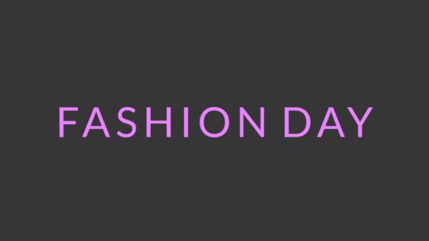 Dynamic Text Animation Quote Fashion Day Perfect Text Title Your — Vídeos de Stock