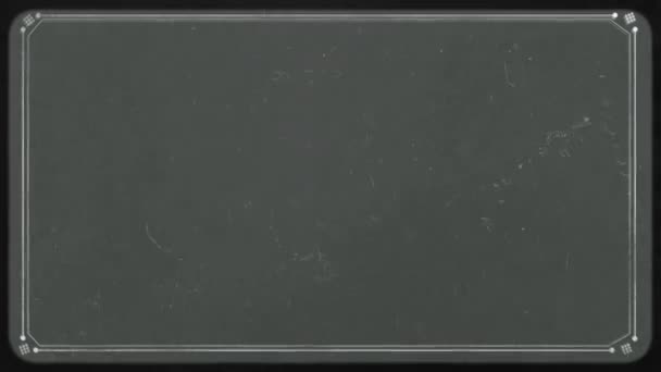 Retro Effect Gray Background Created Film Frame Silent Movies Era — Wideo stockowe