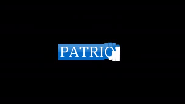 Text Intro Patriot Day Usa Usa Patriotic American National Day — Stockvideo