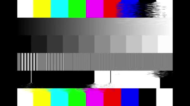 Smpte Color Stripe Technical Problems Swipe Picture Smpte Color Bars — Stockvideo