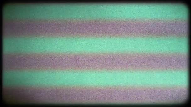 Vhs Кинескоп Цветные Полосы Vhs Сером Фоне Эффект Старого Телевизора — стоковое видео