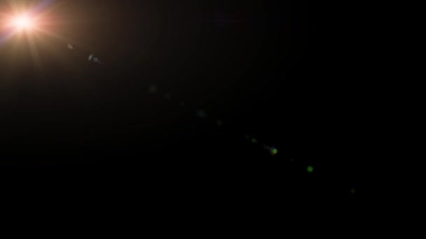 ライト リークス 点滅する光 背景にレンズフレアオーバーレイ ビデオカラーフィルター — ストック動画