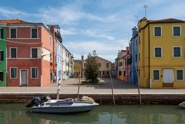 2019 Włochy Wenecja Kanale Burano Island — Zdjęcie stockowe