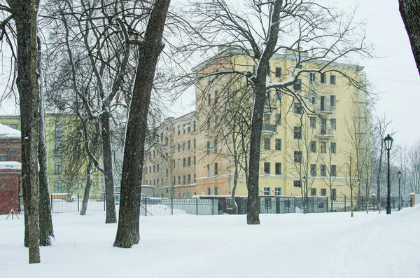 Oroszország Kronstadtban Kilátás Városra Télen — Stock Fotó