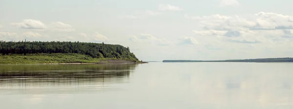 Rusland Regio Krasnojarsk Uitzicht Rivier Yenisei — Stockfoto