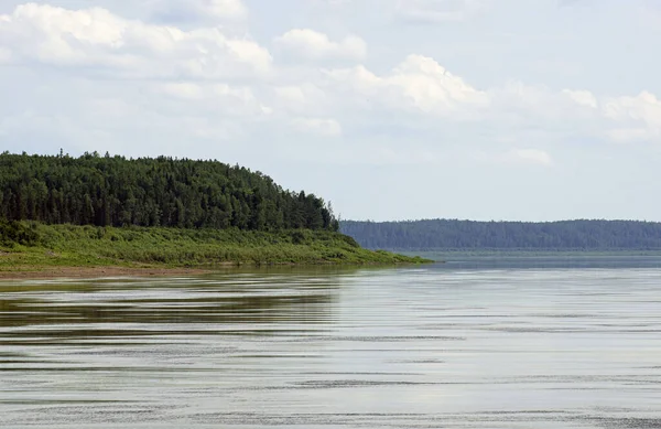 View Banks Yenisei Side River Krasnoyarsk Region Russia — Stock Photo, Image