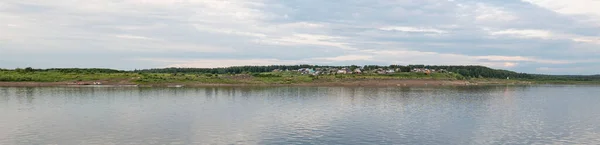 Krasnoyarsk Region Russia View Village Bakhta Yenisei River — Stock Photo, Image