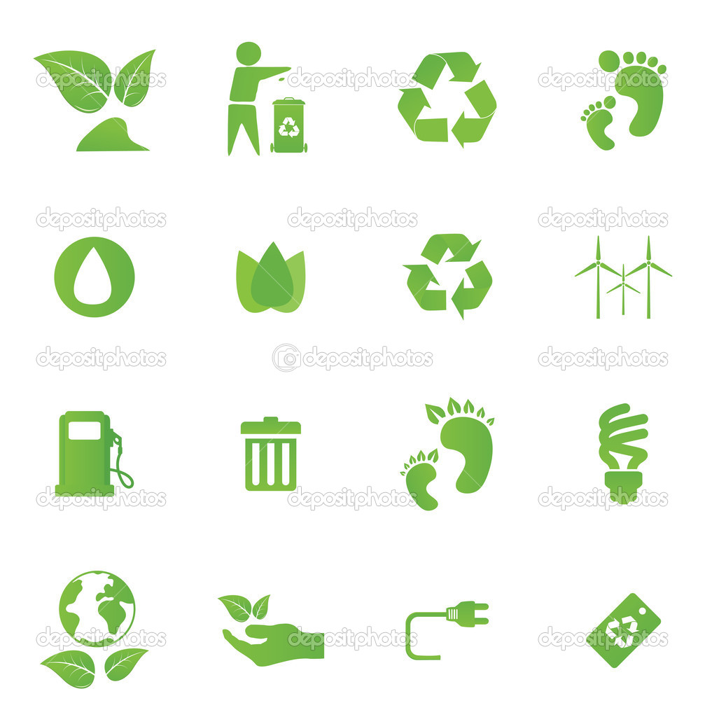 Environment Icon Set Stock Vector C Npsphota