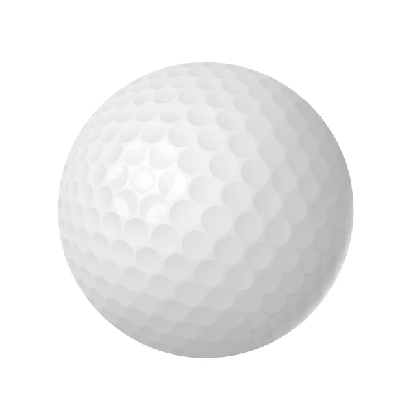 Bola de golfe sobre branco —  Vetores de Stock