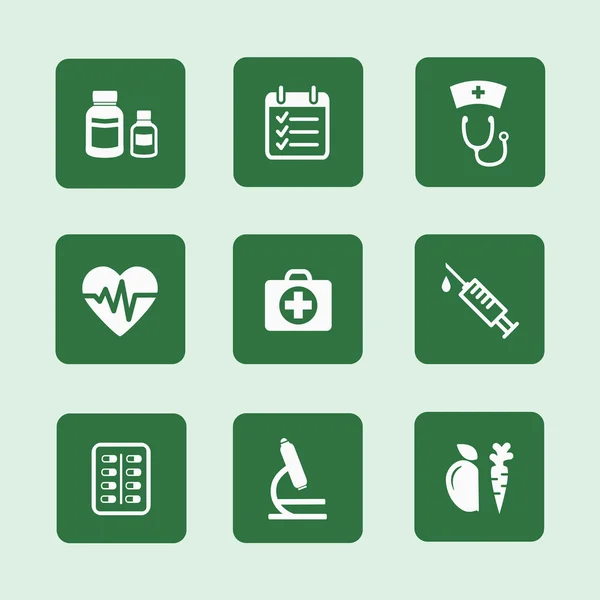 Sağlık Icons set — Stok Vektör