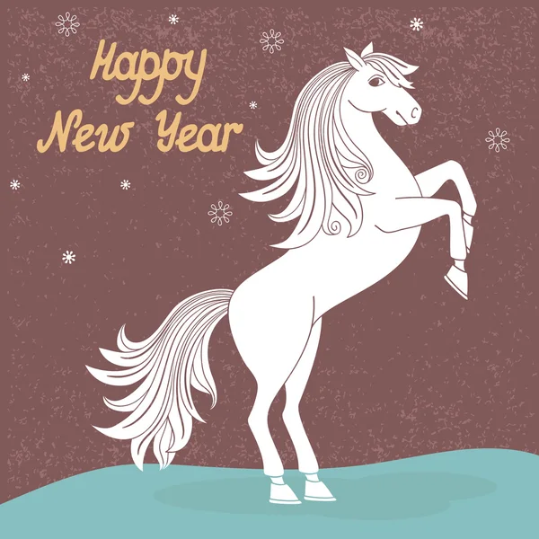 Year of horse — Stock Vector