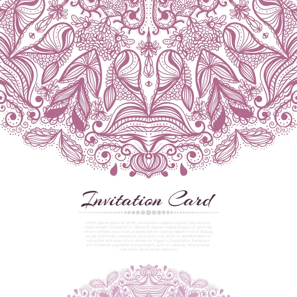 Invitation rose — Image vectorielle