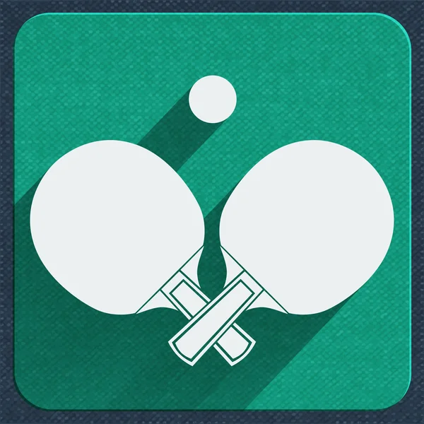 Tischtennis-Ikone — Stockvektor