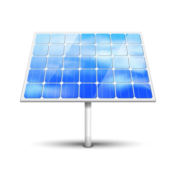 Panel solar en blanco — Vector de stock